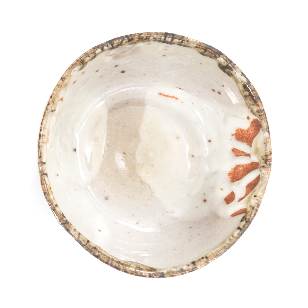 White & Brown Drip Glaze Ceramic Bowl (A+D)