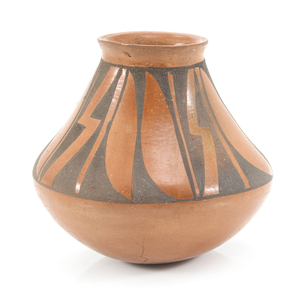 Brown Clay Decorative Vase (A+D)