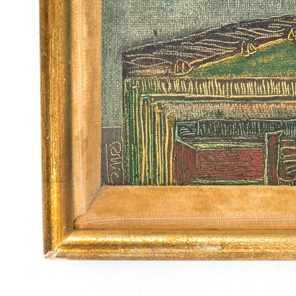 0044 (A+D) Framed Taj Mahal Painting
