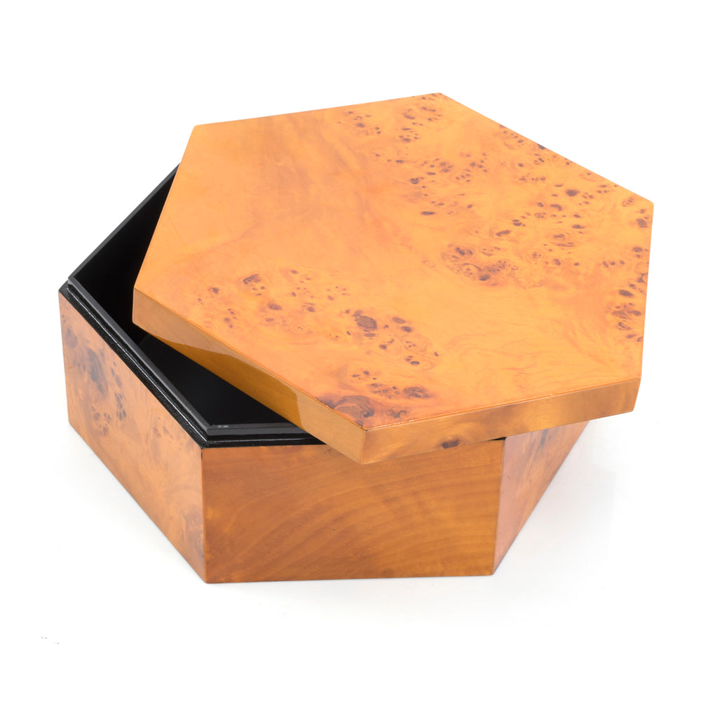 Wood Light Burl Box Large (A+D)