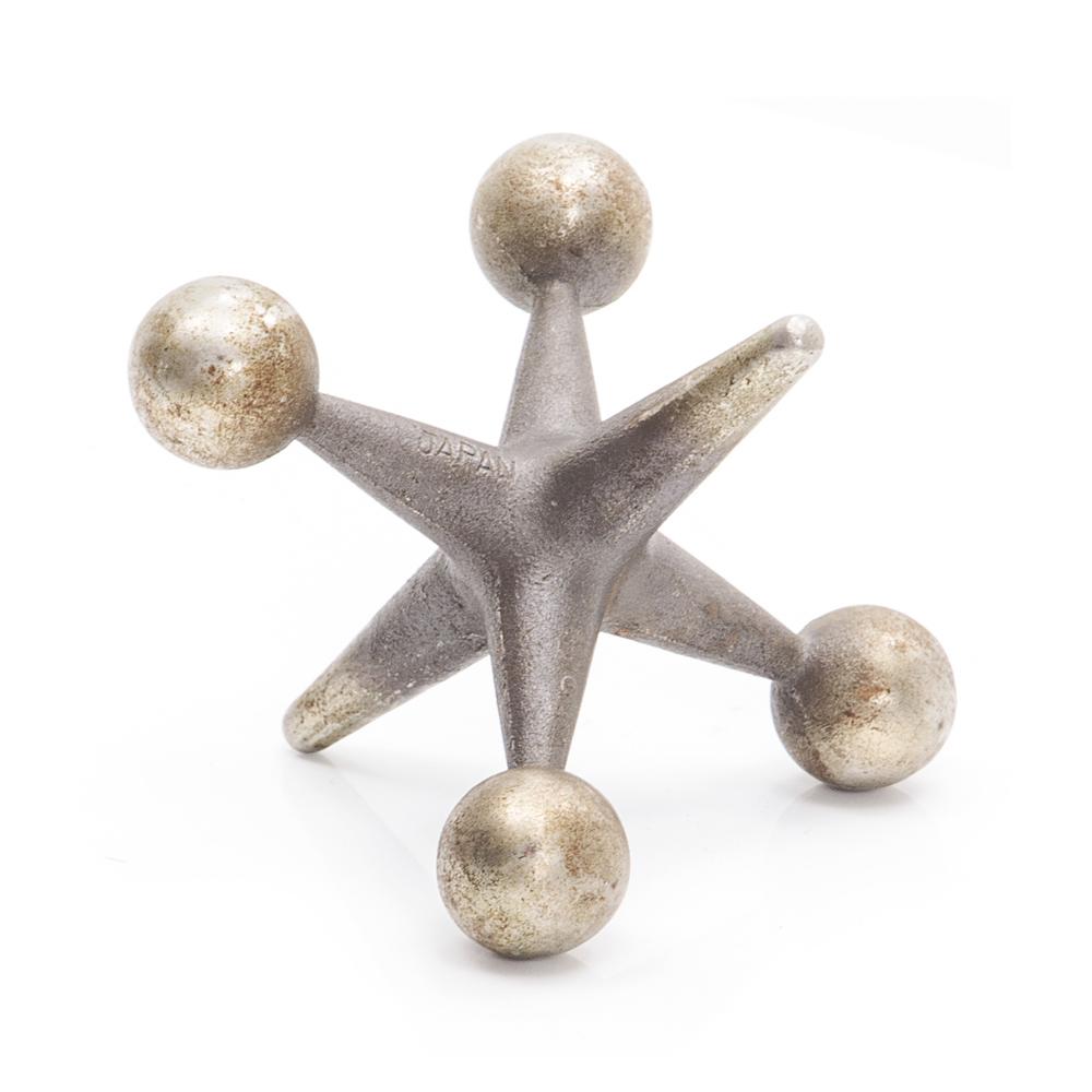 Silver Metal Jack Sculpture (A+D)