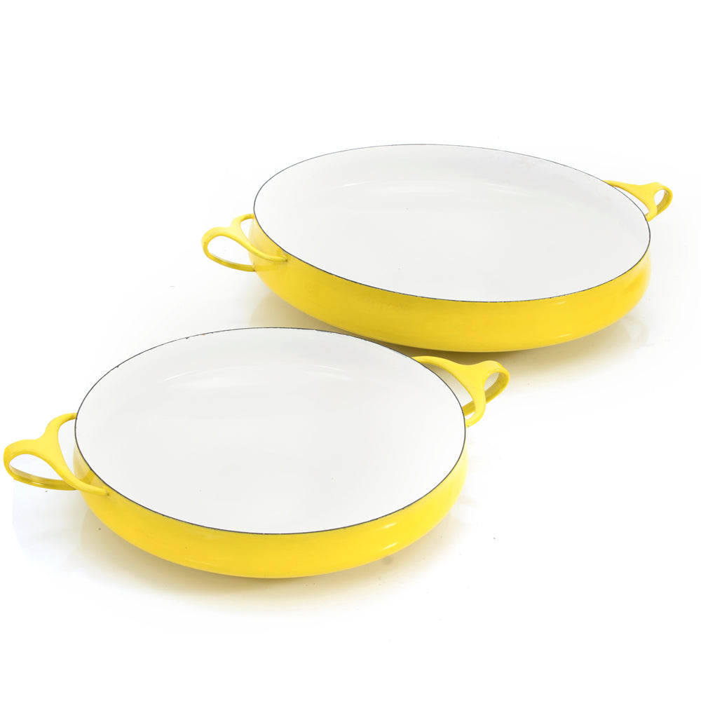 Yellow Danish Pots and Pans - Set of 6