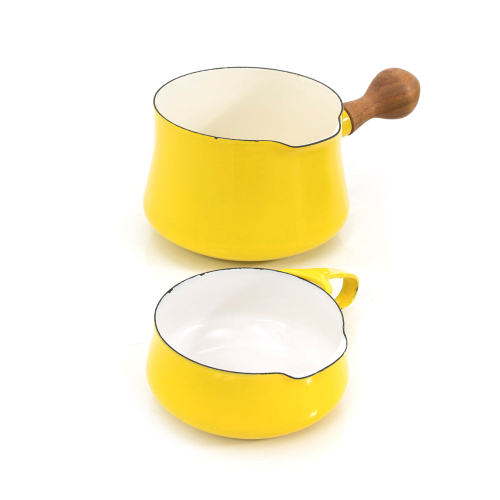 Yellow Danish Pots and Pans - Set of 6