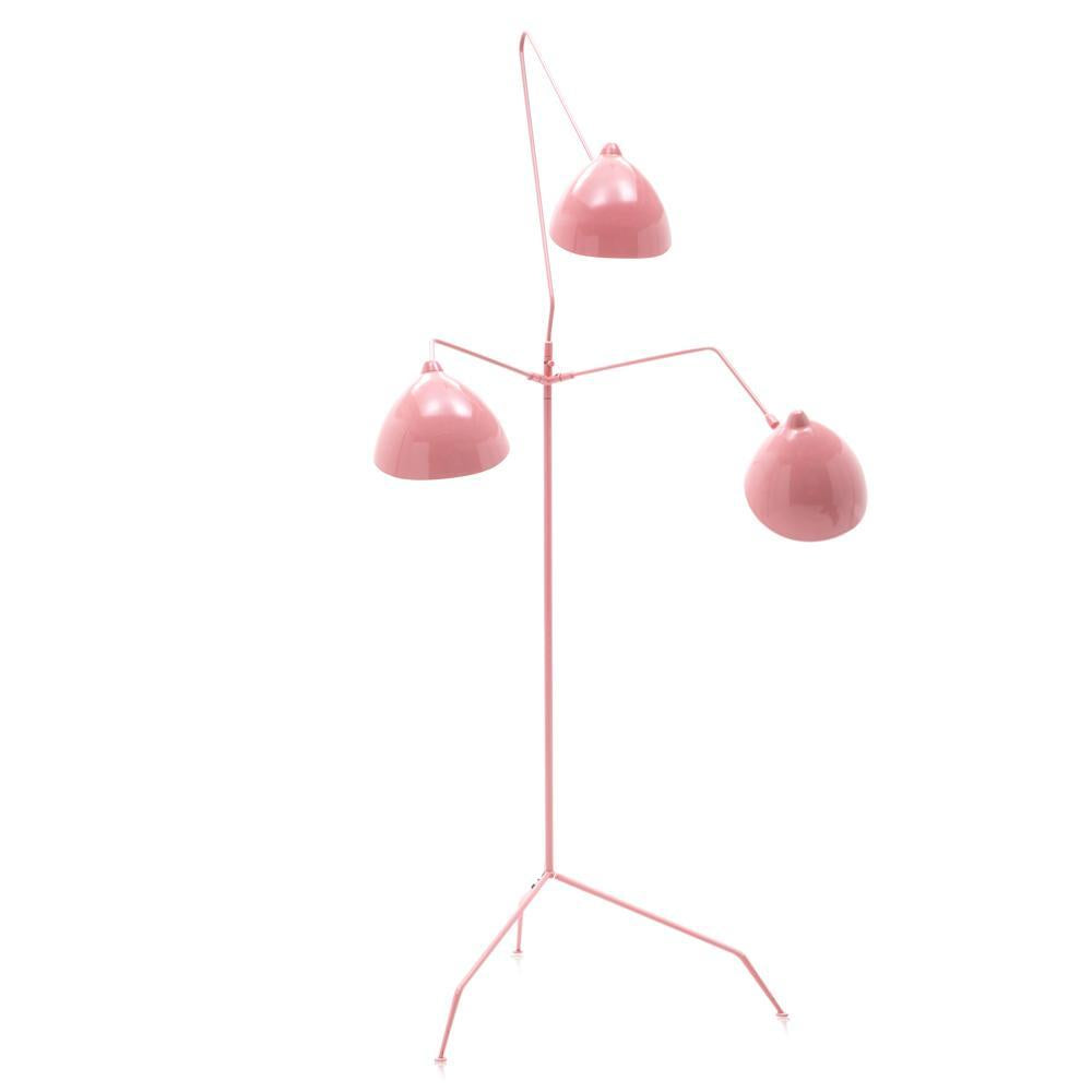 Pink Triple Floor Lamp