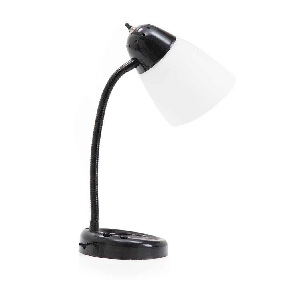 Black & White Plastic Desk Lamp