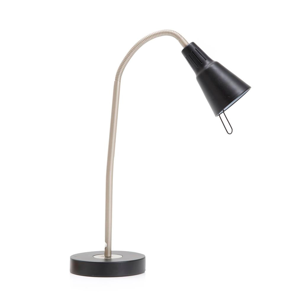 Black & Silver Adjustable Desk Lamp