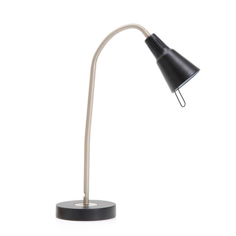 Black & Silver Adjustable Desk Lamp