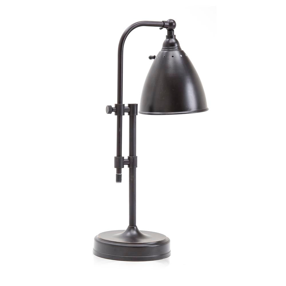 Black Metal Desk Lamp with Knobs
