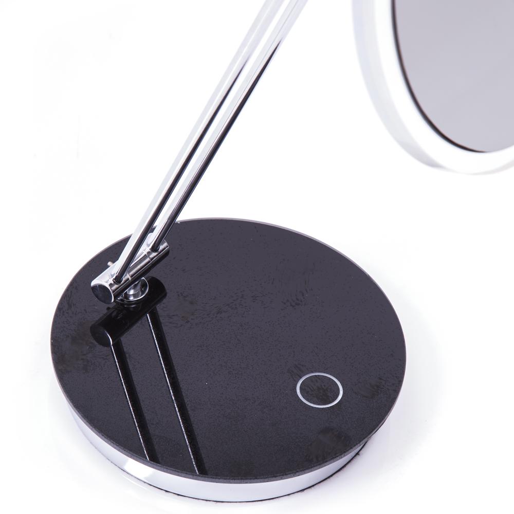 Black & Lucite Reflection Desk Lamp