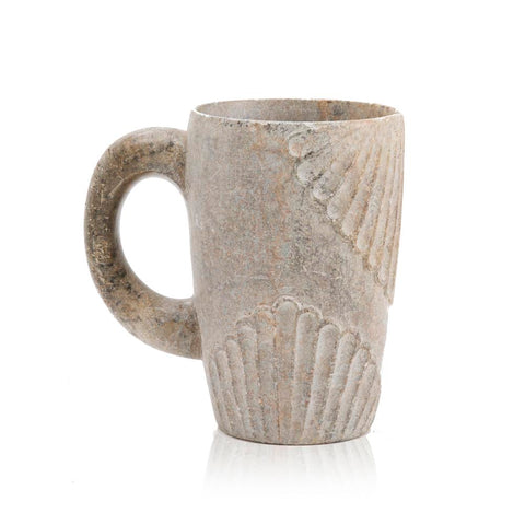 Grey Stone Mug Vase