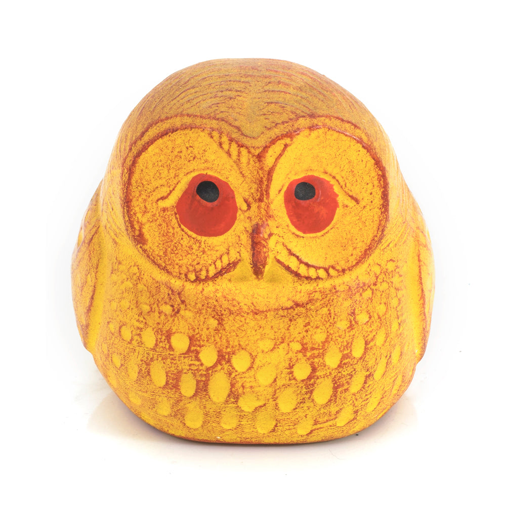 Set of 5 Colorful Ceramic Owls (A+D)