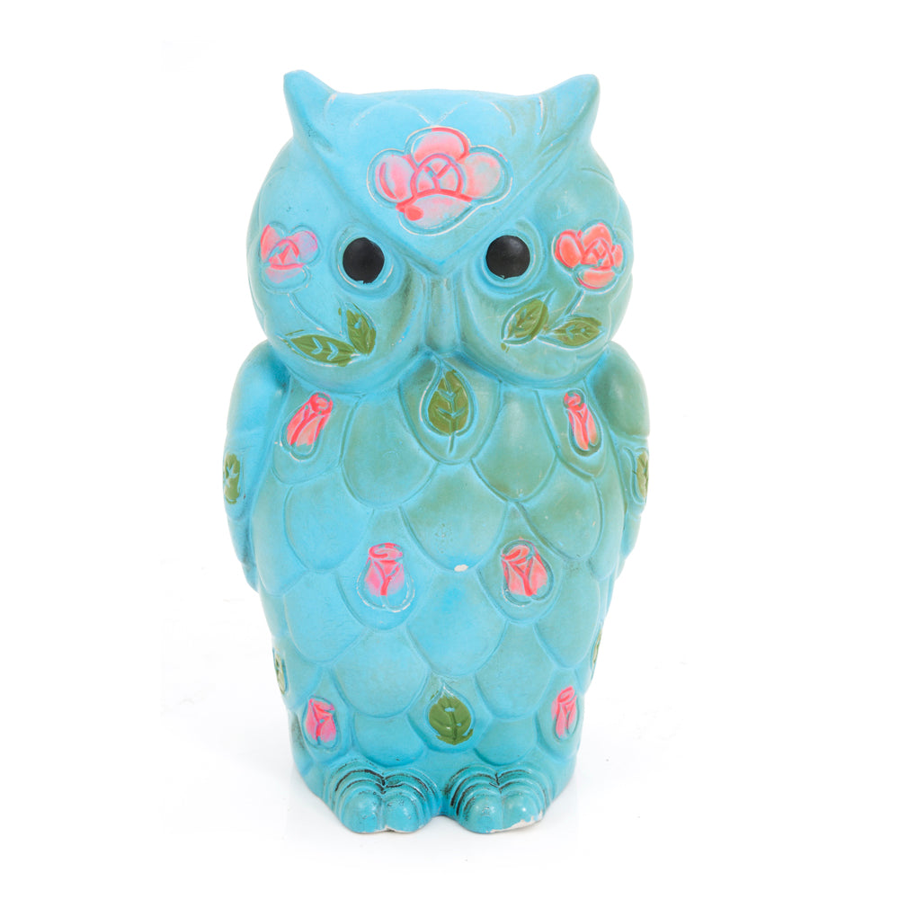 Set of 5 Colorful Ceramic Owls (A+D)