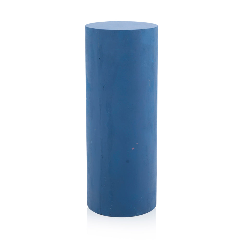 Blue Cylinder Pedestal