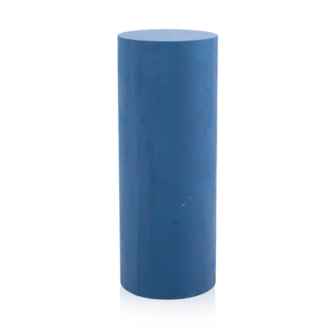 Blue Cylinder Pedestal