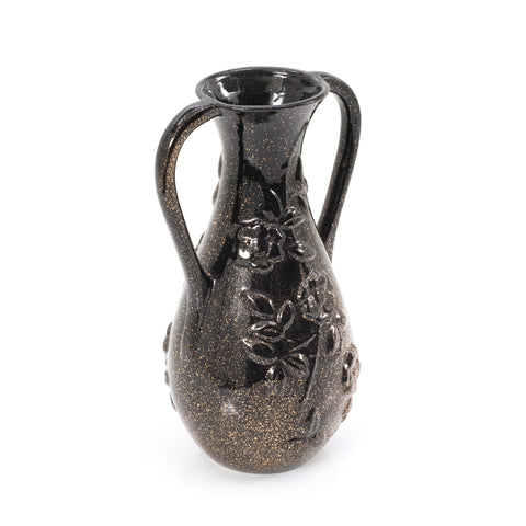 Black Speckle Glaze Amphora Vase