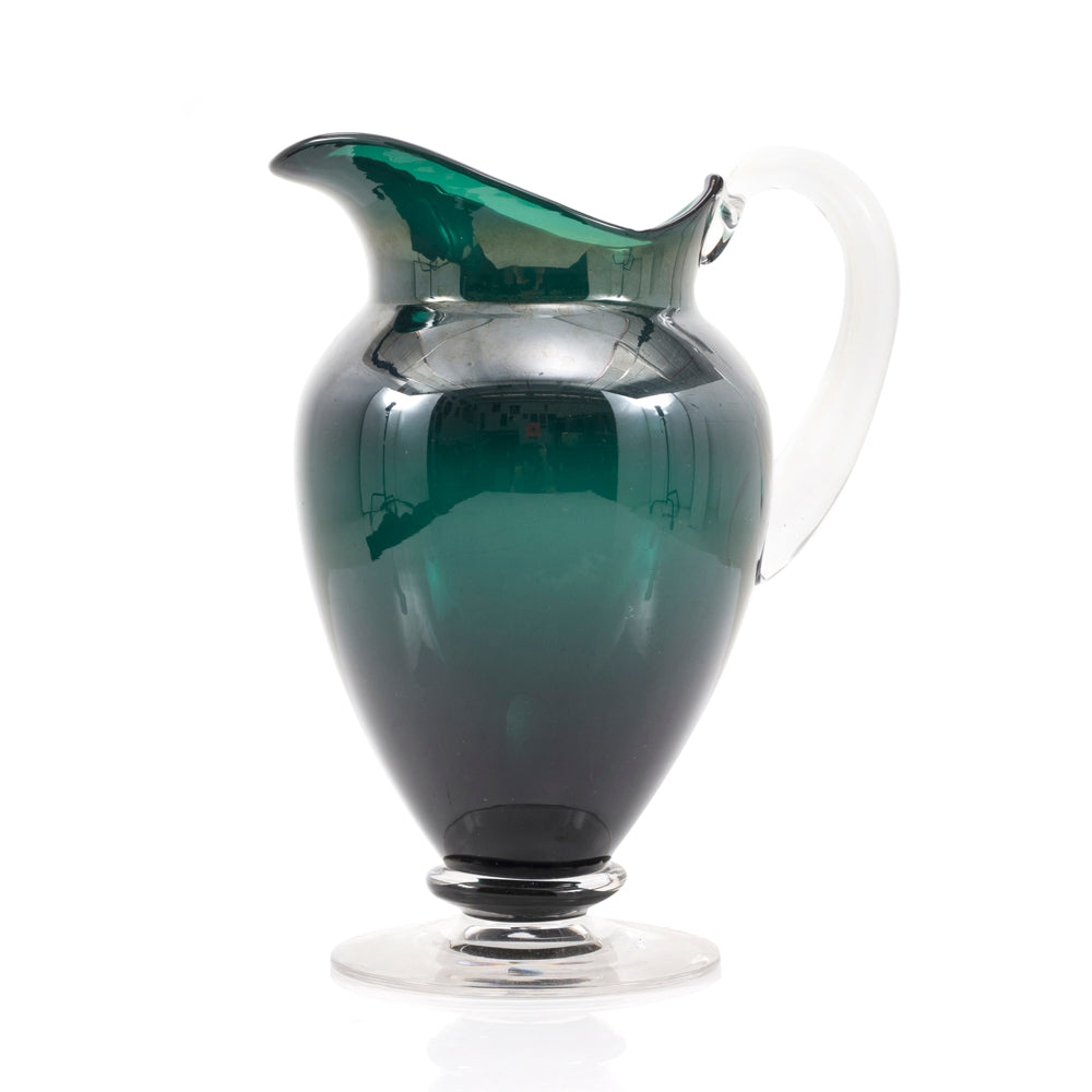 Green Glass Pitcher Vase