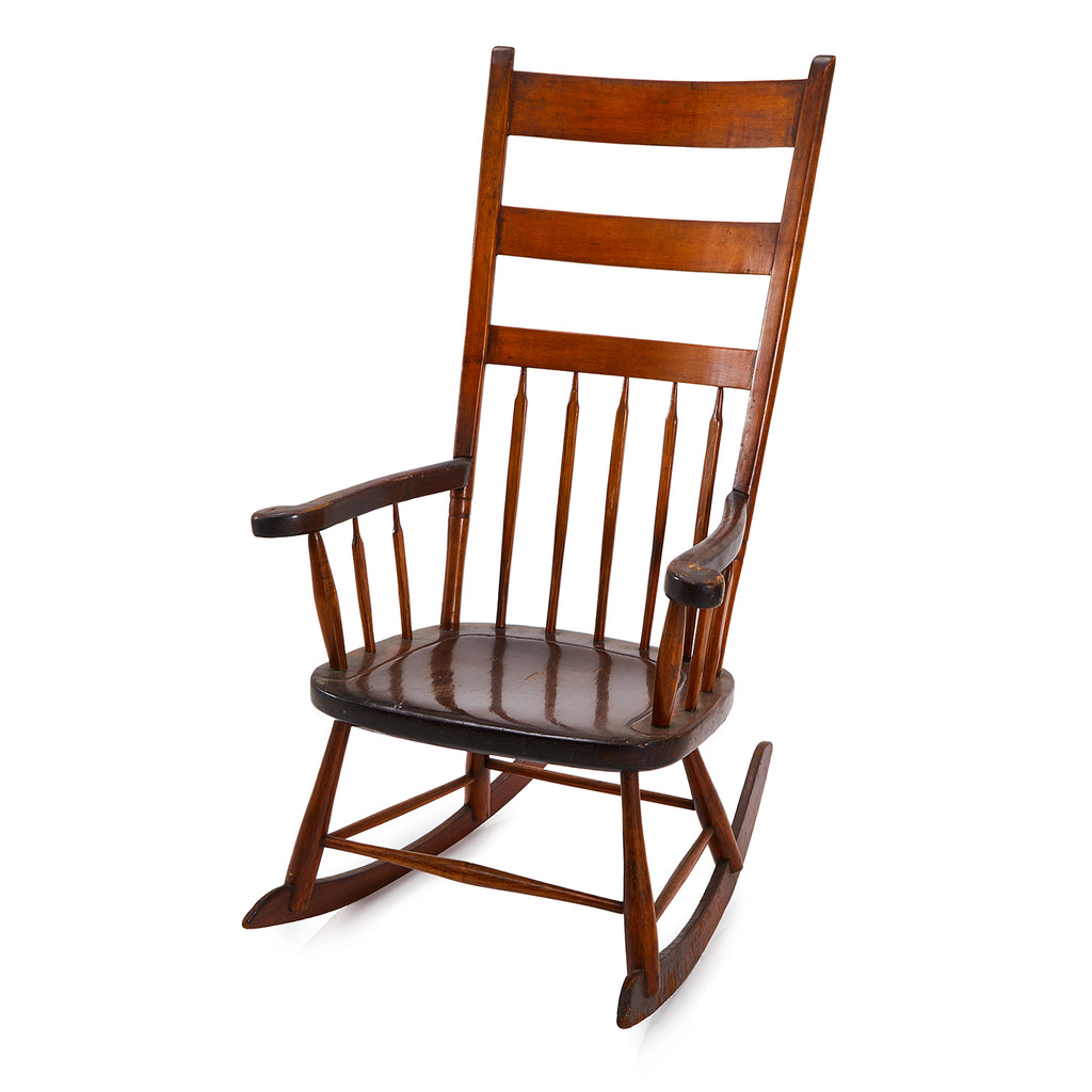 Wood Dark Traditional Rocking Chair