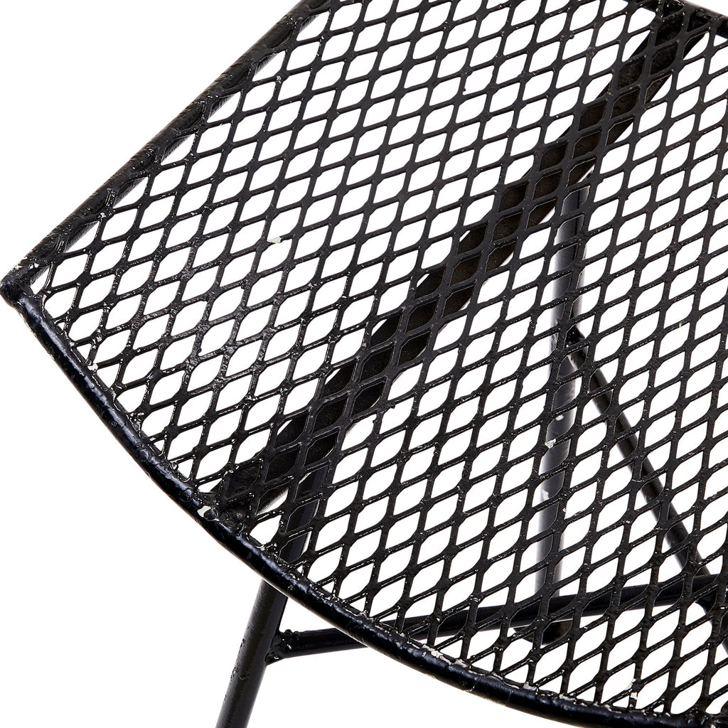 Black Woodard Mesh Outdoor Ottoman