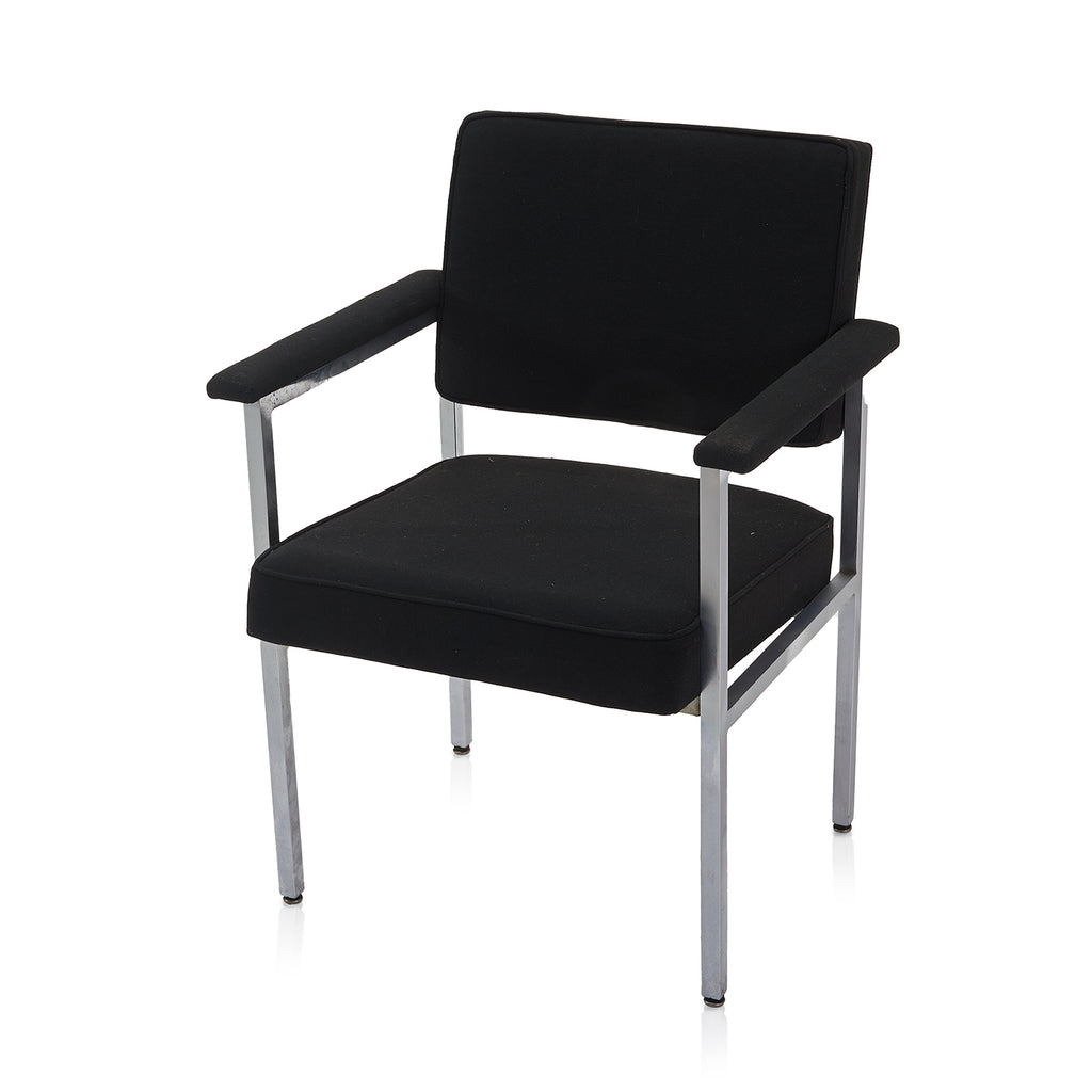 Steelcase Chrome and Fabric Office Chair