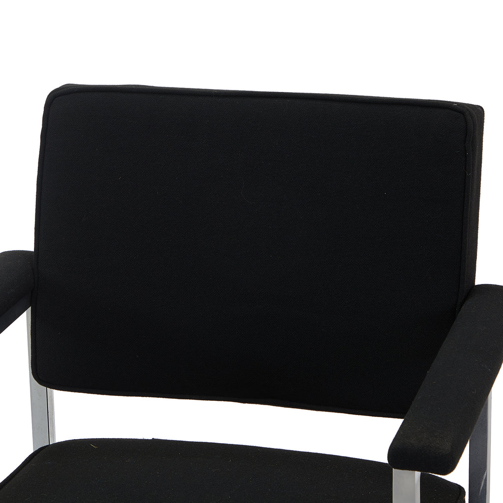 Steelcase Chrome and Fabric Office Chair