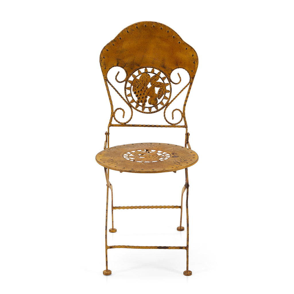 Brass Rustic Folding Side Chair
