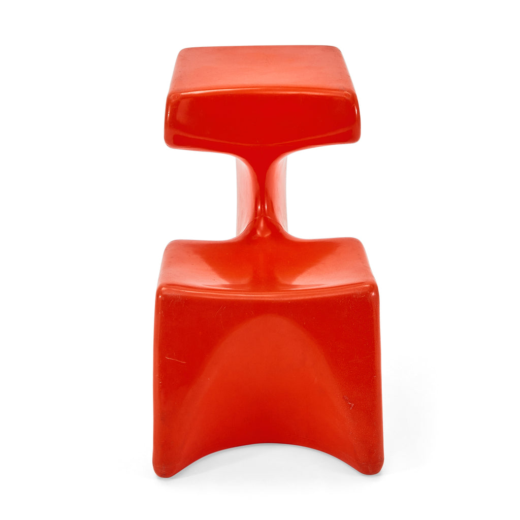 Orange Plastic Zocker Children's Chair
