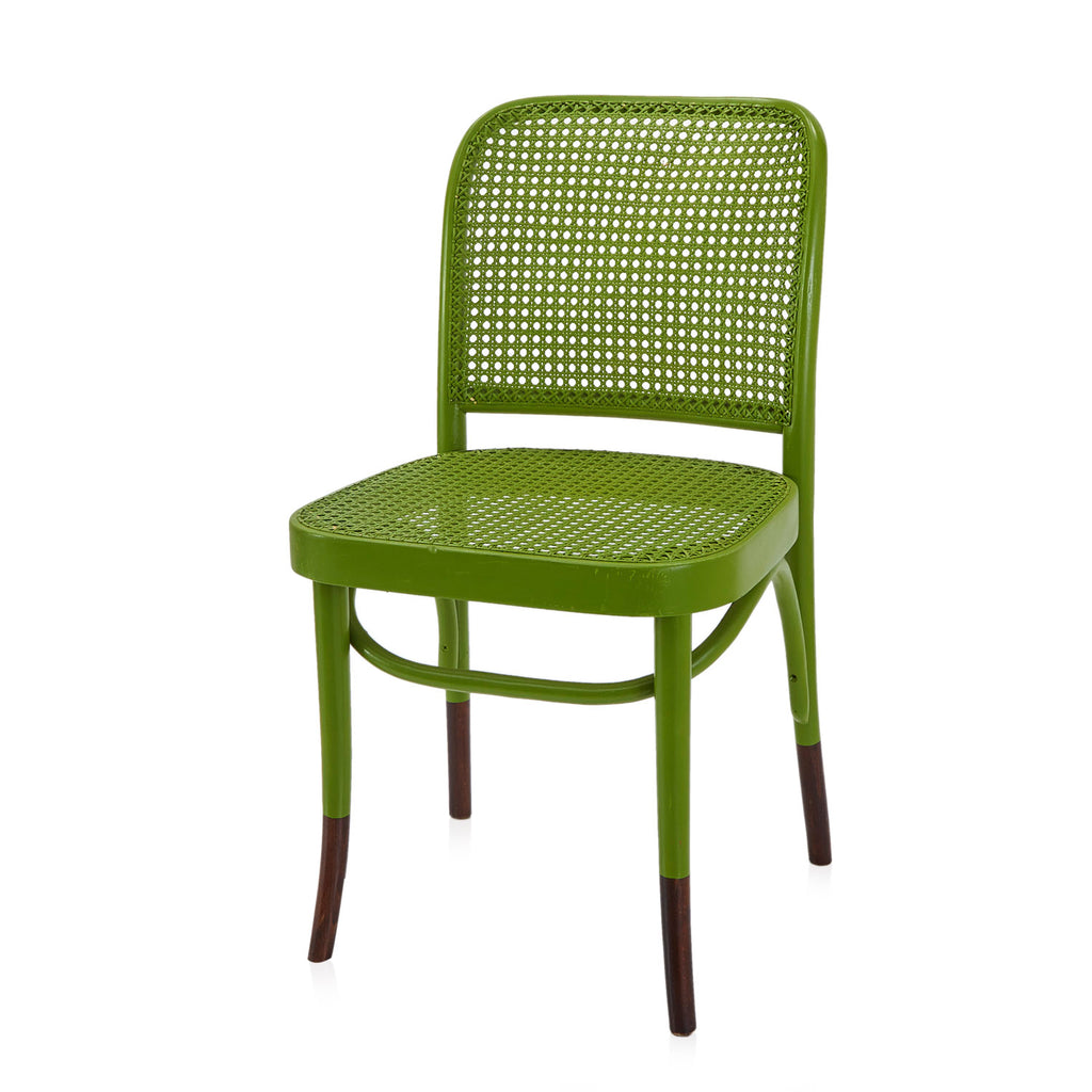 Cane Back Chair - Green