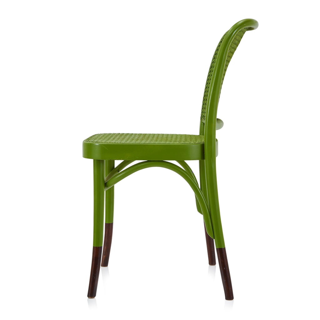 Cane Back Chair - Green