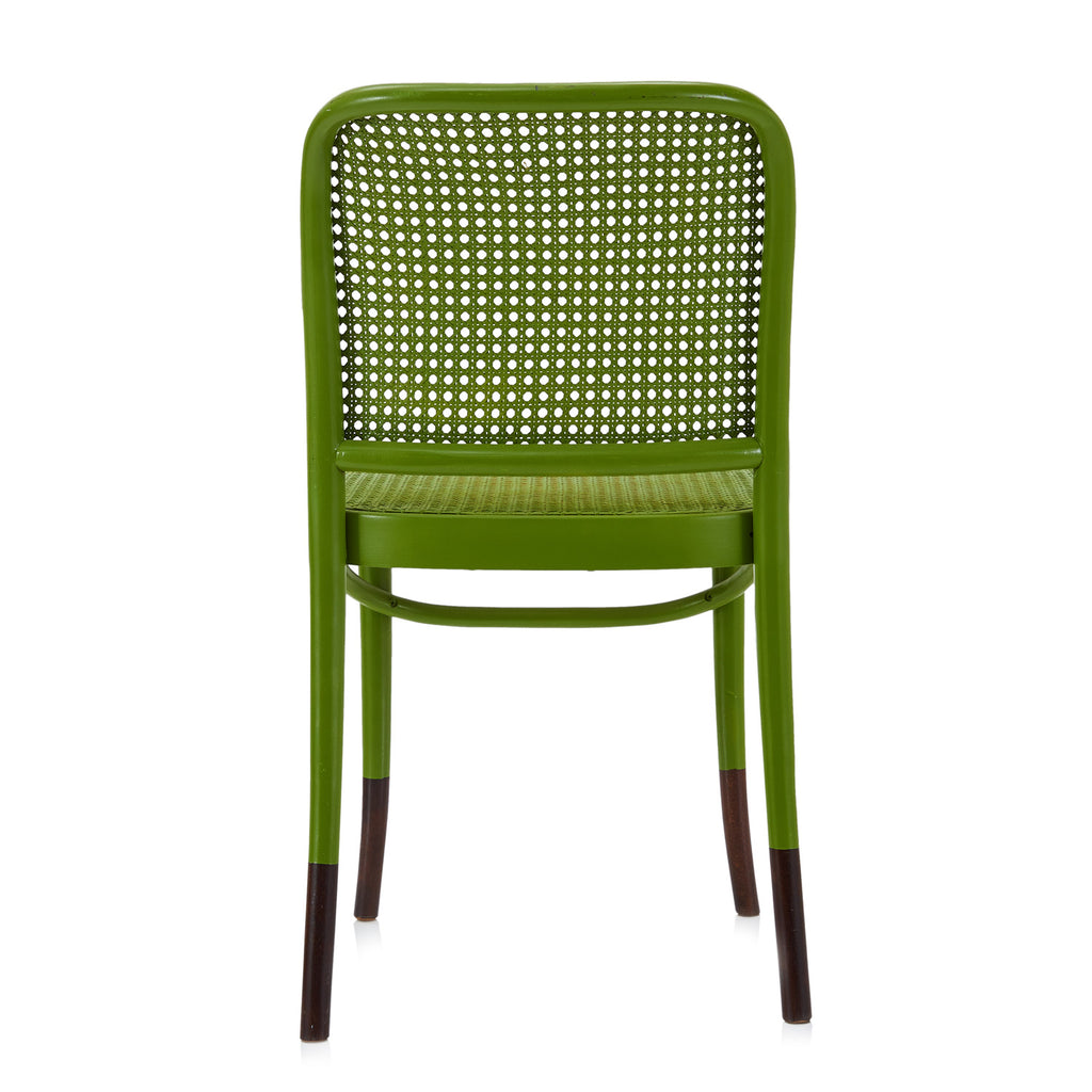 Cane Back Chair - Green