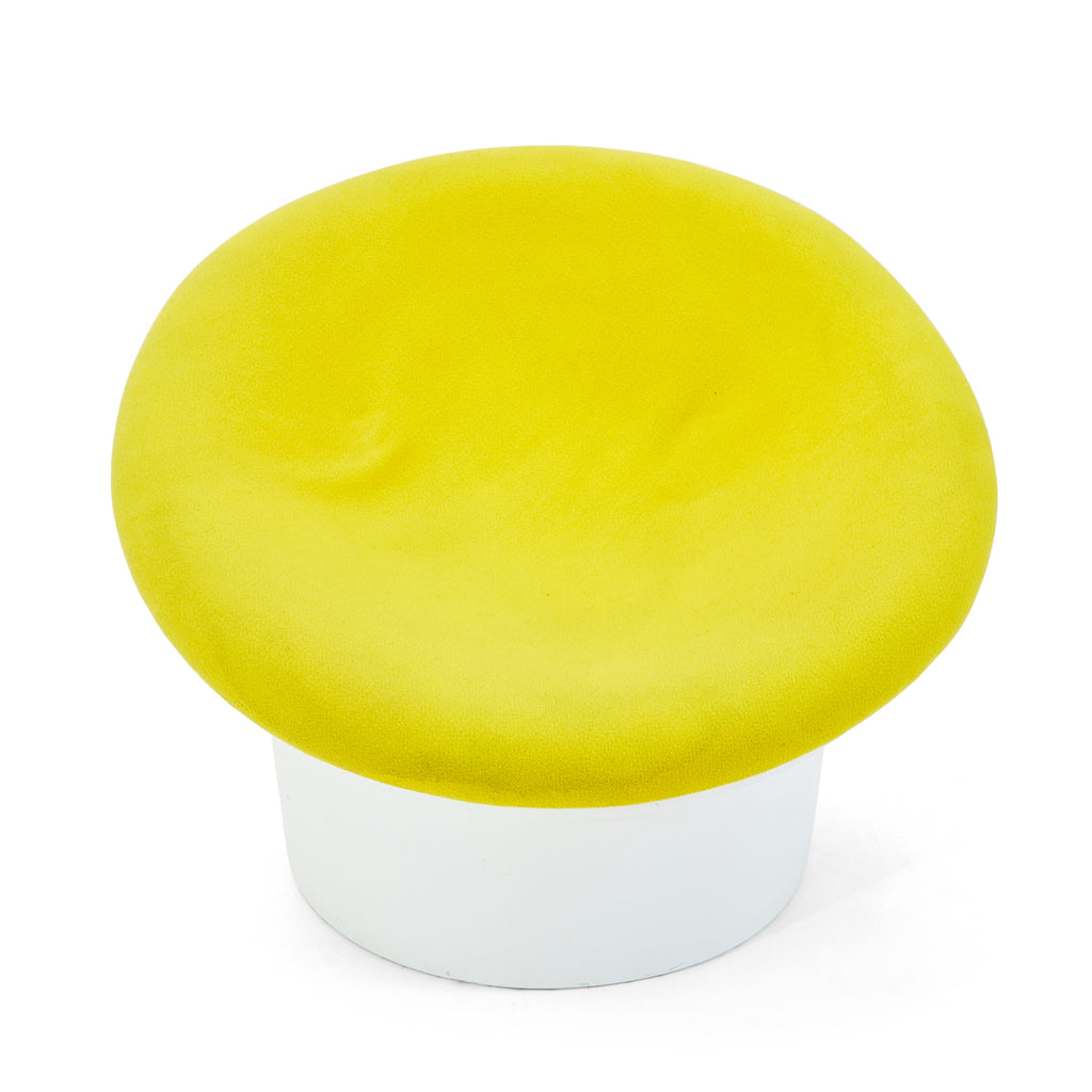 Mushroom Chair with Yellow Cushion