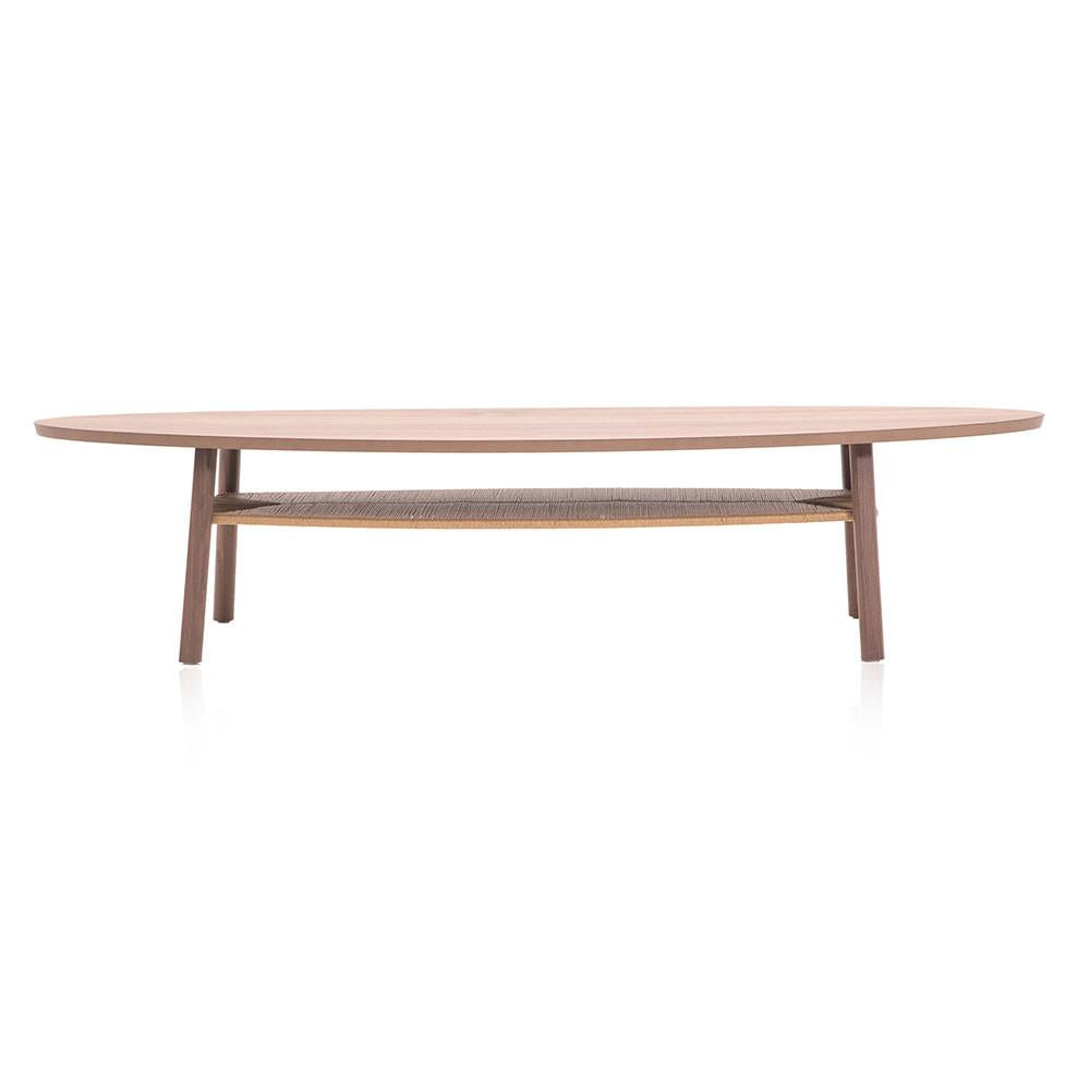 Wood Oval Coffee Table