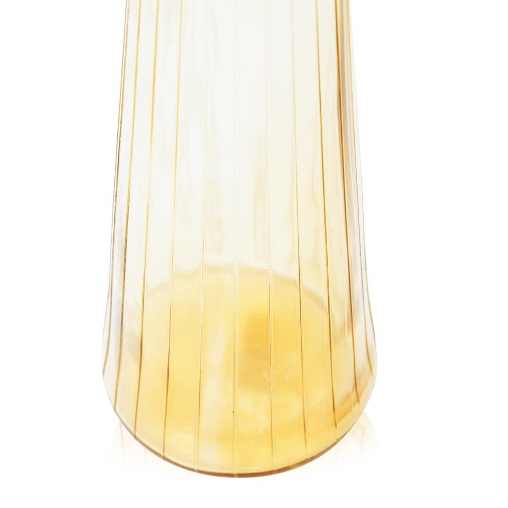 Gold Tear Drop Glass Vase