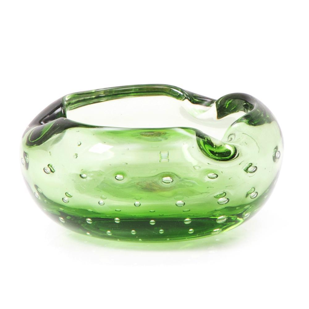 Green Apple Glass Ashtray