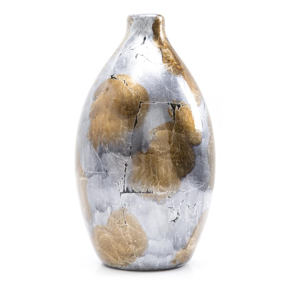 Silver & Gold Leafed Vase
