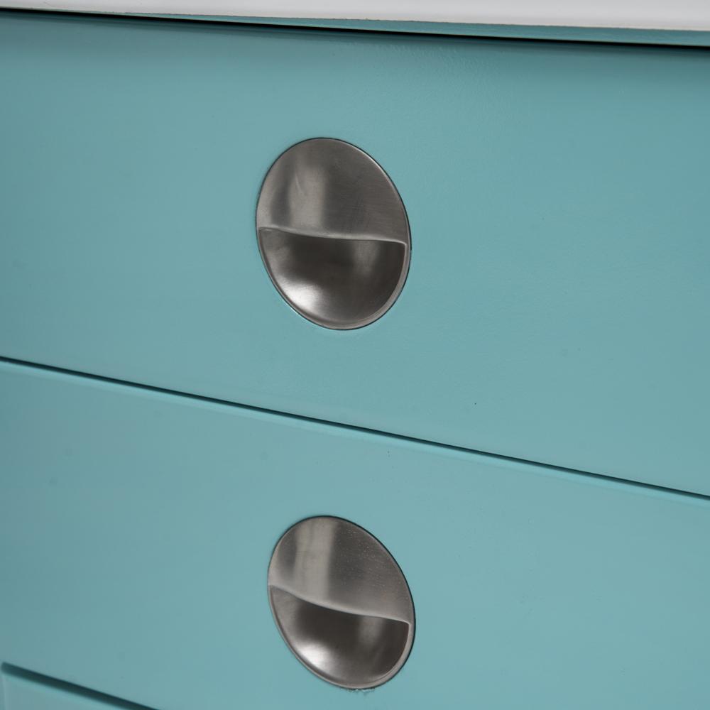Aqua Blue Sink Cabinet