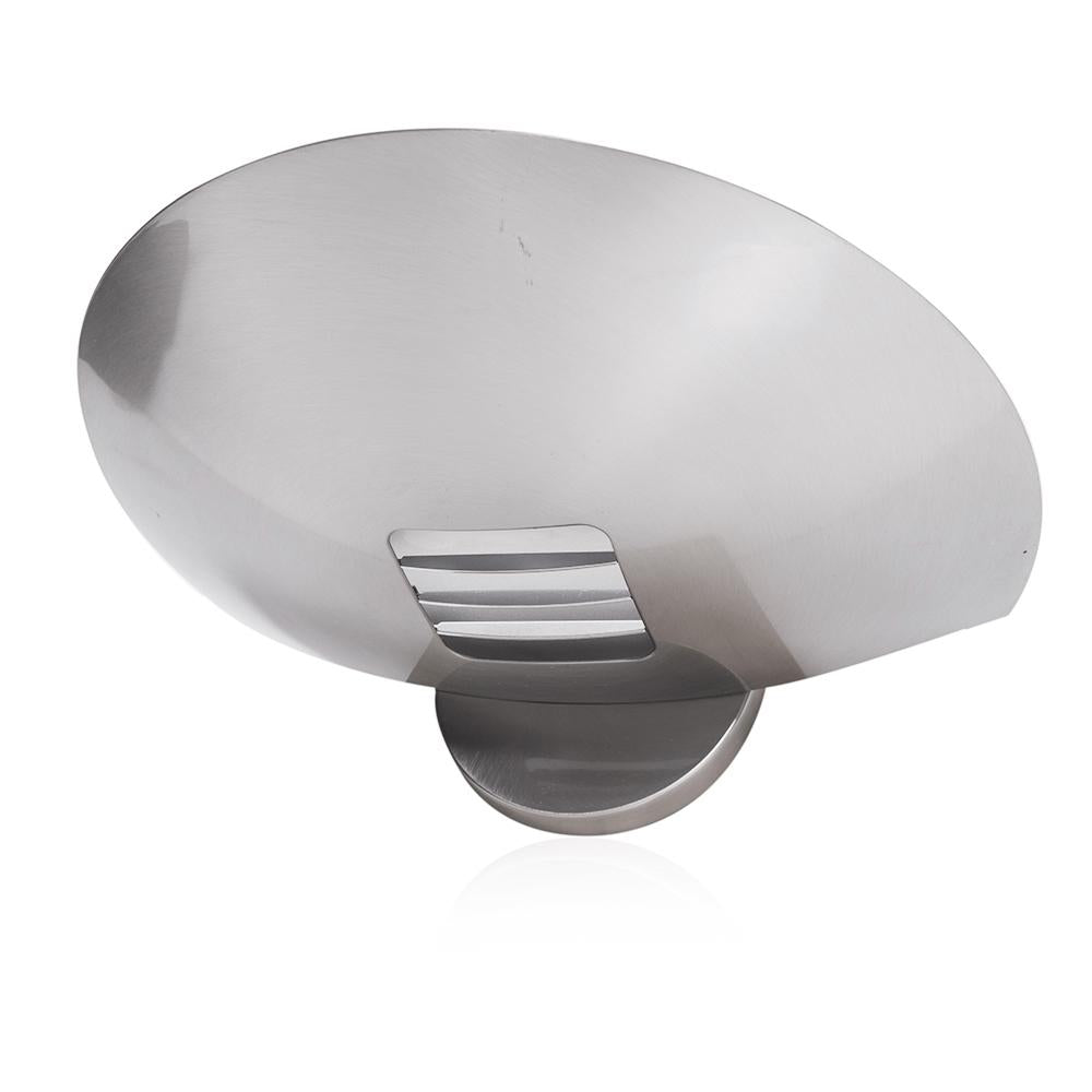 Brushed Aluminum Mushroom Sconce