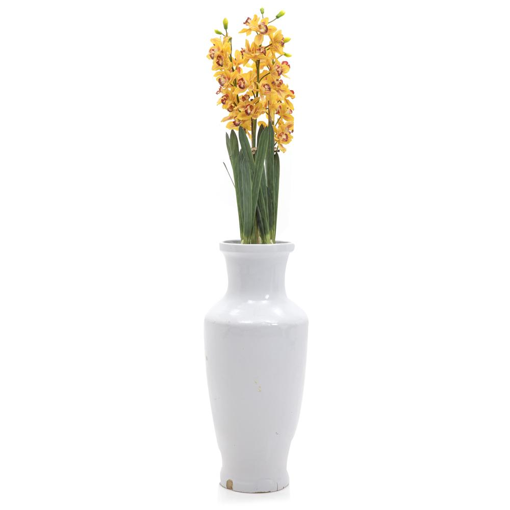 White Tall Pot