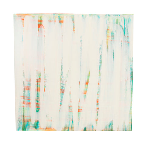 1053 (A+D) Ivory Stripes Blue Abstract (30" x 30")