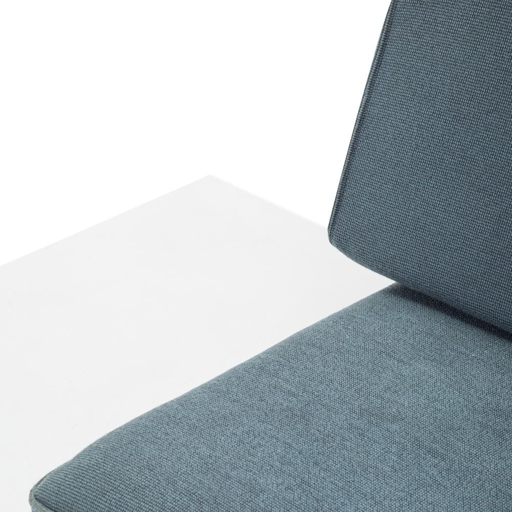 Daybed with Attached Side Table - Blue