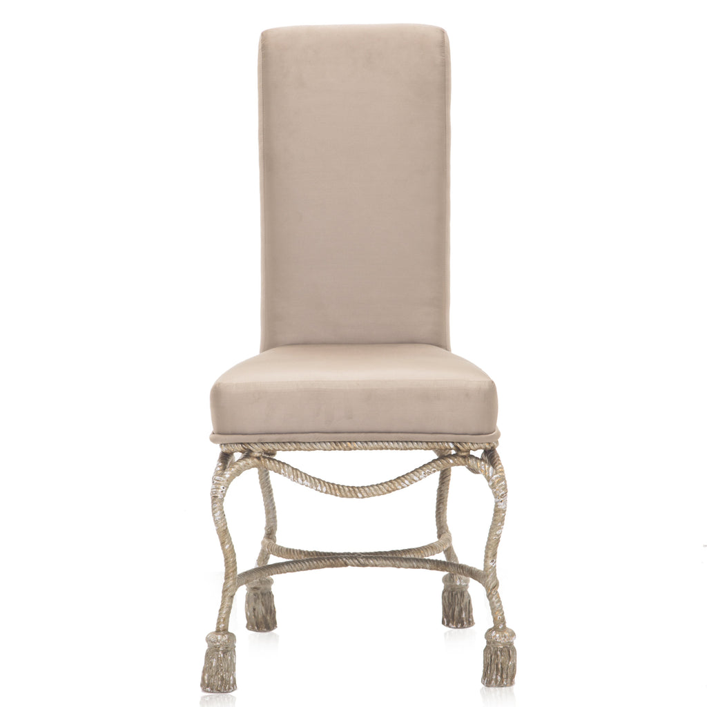 Silver Tassel Dining Chair