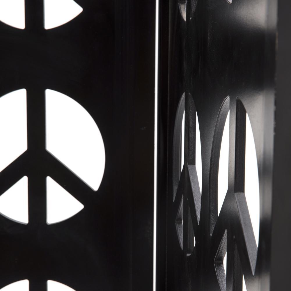 Peace Sign Screen Divider - Black