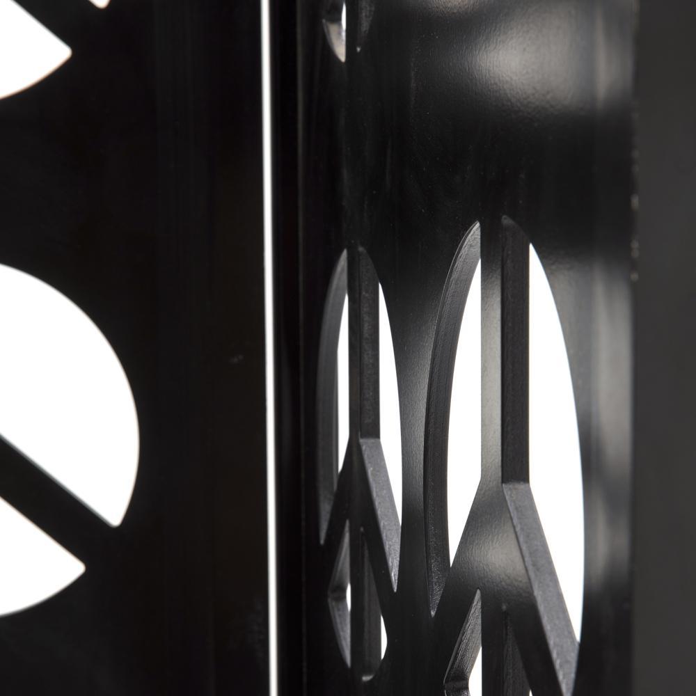 Peace Sign Screen Divider - Black