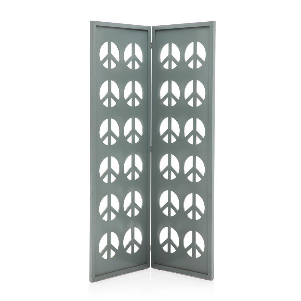 Peace Sign Screen - Blue / Grey