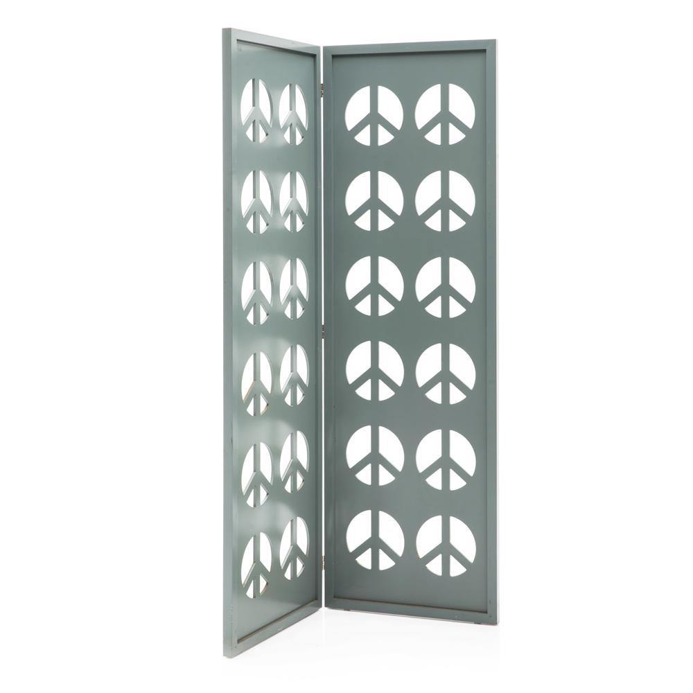 Peace Sign Screen - Blue / Grey