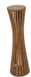 Wood Slat Pedestal