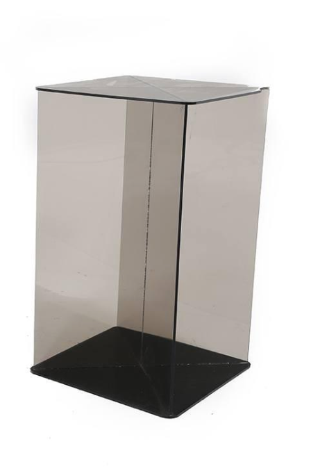 Grey Lucite Smoky Acrylic Pedestal