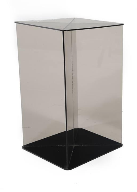 Grey Lucite Smoky Acrylic Pedestal
