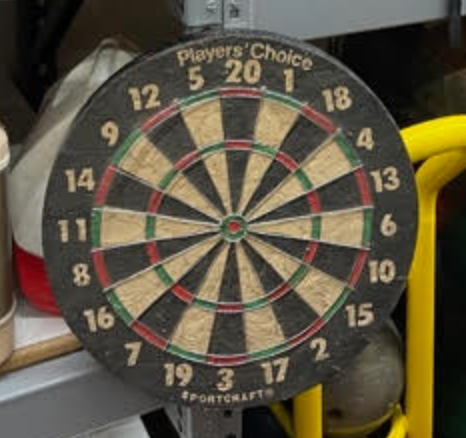 Black Red & Green Dartboard- Player's Choice