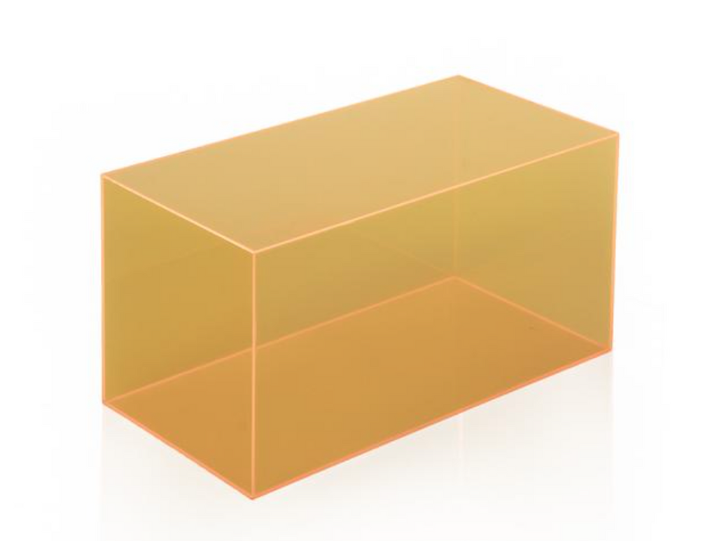 Orange Plexi Small Rectangle Pedestal
