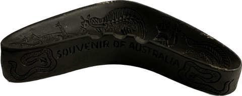 Black Australian Souvenir Boomerang Ashtray